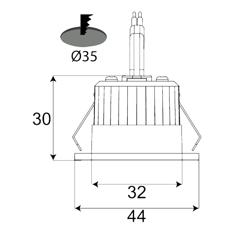 ĐÈN LED Downlight Mini 3CCT 3W